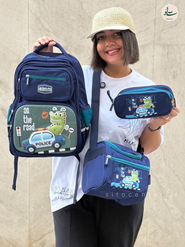 کوله پشتی سه تیکه Chrisbella مدل دایناسور کد 1011