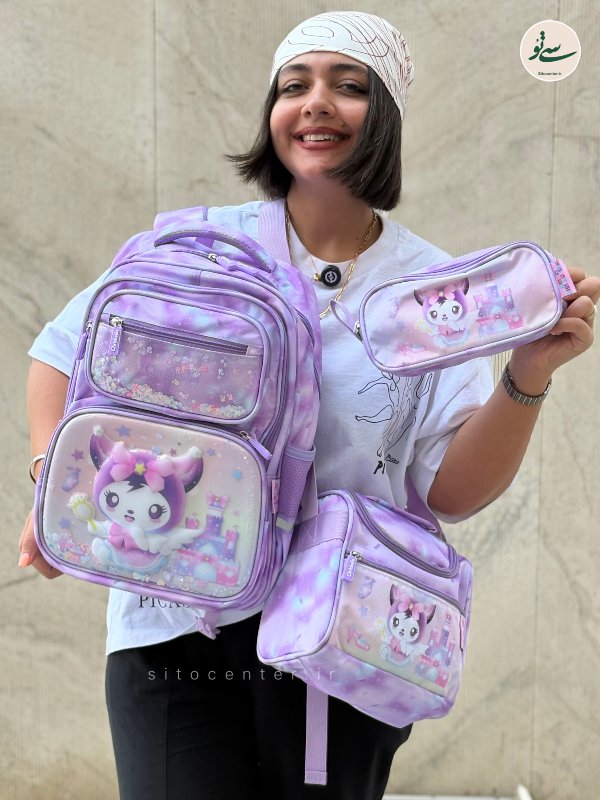 کوله پشتی سه تیکه Chrisbella مدل کرومی کد 1005