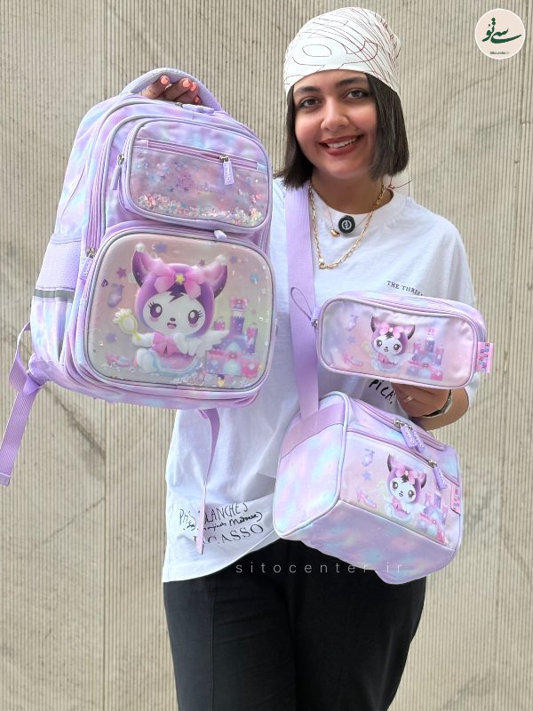 کوله پشتی سه تیکه Chrisbella مدل کرومی کد 1005