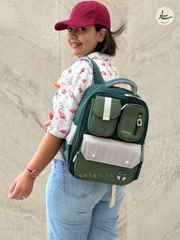 کوله پشتی Cool Baby مدل دوجیب کد 6120
