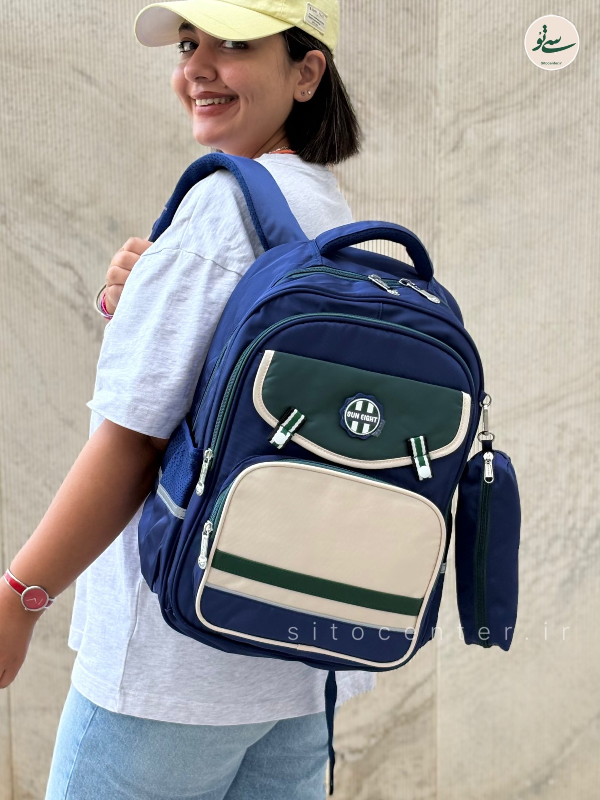 کوله پشتی SUN همراه با جامدادی کد 22196