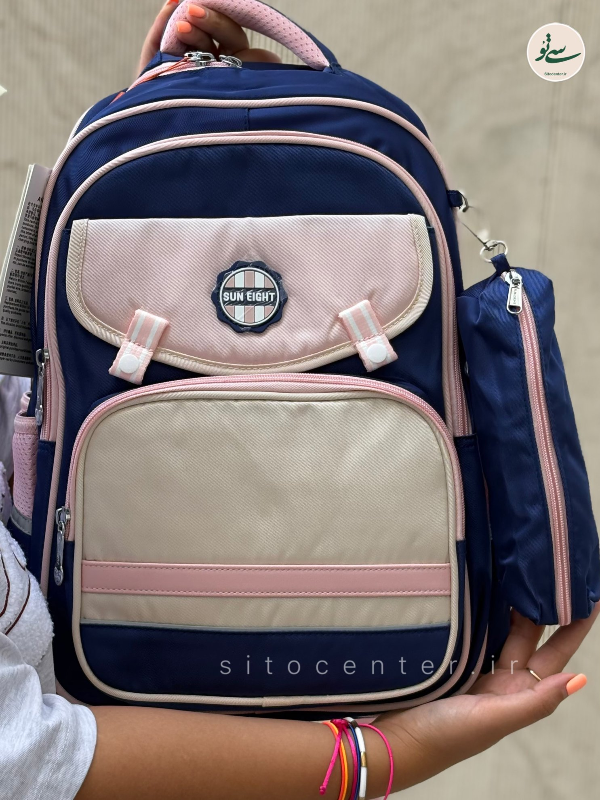 کوله پشتی SUN همراه با جامدادی کد 22196
