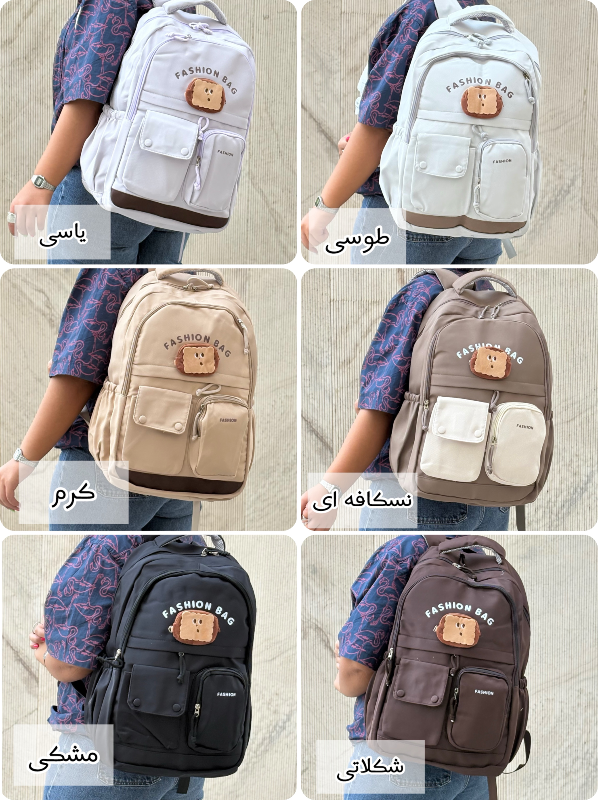 کوله پشتی دو جیب تست کد 3391