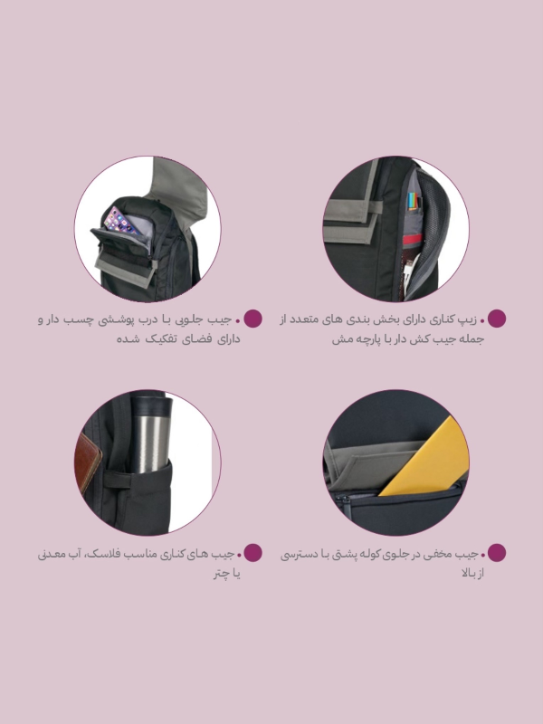 کوله پشتی نیلپر مدل پترو کد 112
