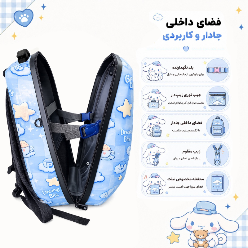 کوله پشتی هارد کیس برند Marinox Marvel